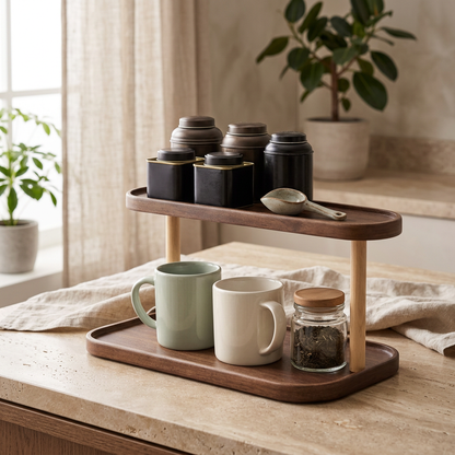 Countertop tea corner organizer